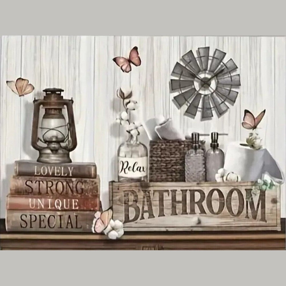Lovely, Strong, Unique, Special Bathroom Canvas Art Print 12" X 16" Art:Art Prints Style Your Walls